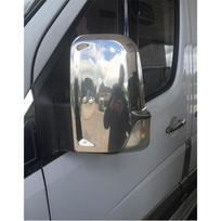 CHROMUOTI ABS PLASTIKINIŲ VEIDRODŽIŲ DANGALAI MERCEDES SPRINTER (2006-2017), VW CRAFTER (2006-2017)