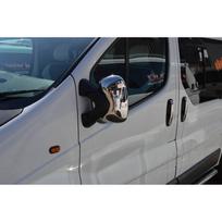 CHROMUOTI ABS PLASTIKINIŲ VEIDRODŽIŲ DANGALAI RENAULT TRAFIC, OPEL VIVARO, NISSAN PRIMASTAR (2001-2014)