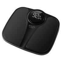 Adler | Bathroom Scale | AD 8172b | Maximum weight (capacity) 397 lbs | Accuracy 3.5 oz | Body Mass Index (BMI) measurement | Black