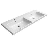 Dvigubas praustuvas GSI NORM 125x50cm EXTRAGLAZE® keramika su apsauga
