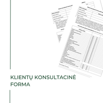 Kliento konsultacinė forma radijo dažnio procedūroms