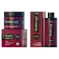 Nikotino rūgštis (vitamino B3) kompleksas plaukams (šampūnas ir kaukė)