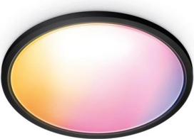 SuperSlim WiZ Luminaire 22W 2700-6500K RGB 2600lm LED IP20 Black 929003301001 | 8720169072633