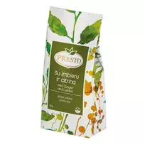 Žalioji arbata (imbierų ir citrinų skonio) PRESTO, 80 g