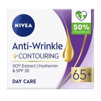 Veido kontūrus koreguojantis dieninis kremas 65+ NIVEA, 50 ml