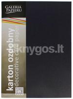 Dekoratyvinis popierius MILLENIUM A4 juodas 250g 20l