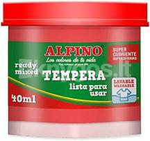 Guašas (tempera) ALPINO 40ml raudonas