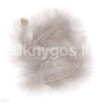 Plunksnos kalakuto 15cm 5vnt pilkos