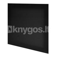 Drobė ant medienos plaušų plokštės juoda 20x20cm 280g