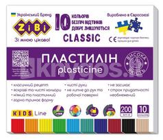 Plastilinas CLASSIC KIDS Line 10sp  200g