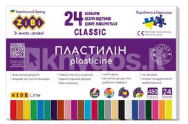 Plastilinas CLASSIC KIDS Line 24sp 480g