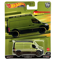 KORTELĖ 8/10!!!  Hot Wheels Premium Modeliukas Mercedes Benz Sprinter, green