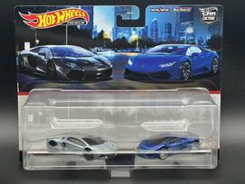 Hot Wheels Premium Modeliukas 2 Pack Lamborghini Aventador Coupe/Lamborghini Uracan LP 610-4