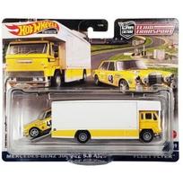 Hot Wheels Premium Team Transport Modeliukas Mercedes 300 SEL AMG 6.8ltr & Fleet Flyer
