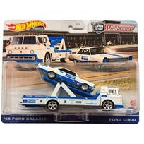 Hot Wheels Premium Team Transport Modeliukas HCR33 Ford C-800 & 1964 Ford Galaxie