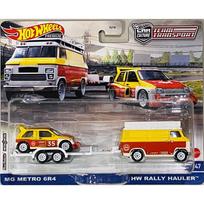 Hot Wheels Premium Team Transport Modeliukas MG Metro & HW Rally Hauler