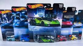 Hot Wheels Premium Modeliukas Car Culture. Exotic Envy II ((Lamborghini Essenza,Bugatti EB110,Koenigsegg Agera,Alfa Romeo Stradale,McLaren Speedtail)