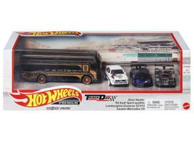 PRE-ORDER Hot Wheels Premium Diorama Modeliukas Premium Set #13 (Euro Transport Truck,Audi Sport Quattro,Mercedes Sauber C9,Lamborghini Essenza)