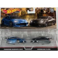 Hot Wheels Premium 2-pack Modeliukas Subaru Pandem BRZ & Lexus RC F GT3 set of 2