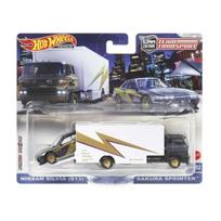 Hot Wheels Premium Team Transport Modeliukas Sakura Sprinter Truck & Nissan Silvia S13