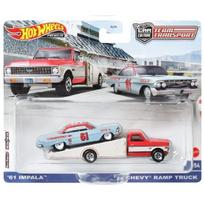 Hot Wheels Premium Team Transport Modeliukas ’61 Impala / ’72 Chevy Ramp Truck