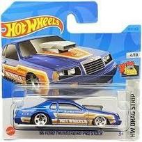 Hot Wheels Modeliukas '86 Ford Thunderbird Pro Stock Blue Drag Strip 2023 107 Short Card