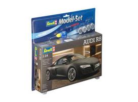 PRE-ORD3R Revell - Germany Surenkamas modeliukas Model set Audi R8 , plastic modelkit with glue, paint and pencil