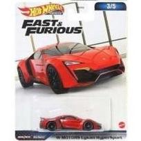 Hot Wheels Premium Fast and Furious Modeliukas Lykan Hypersport, red 3/5 (yra Sandėlyje)