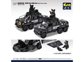 PRE-ORD3R Era Car Modeliukas SP Mercedes Benz G63 AMG 6X6 with Black Bear Family, black