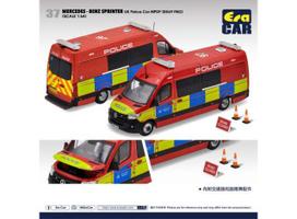 PRE-ORD3R Era Car Modeliukas #37 Mercedes Benz Sprinter UK Police Car MPDP (BX96 FNG), red/yellow/blue
