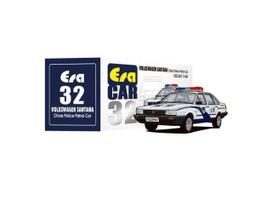PRE-ORD3R Era Car Modeliukas Volkswagen Santana 1st special edition China Traffic Police Patrol car, white/blue