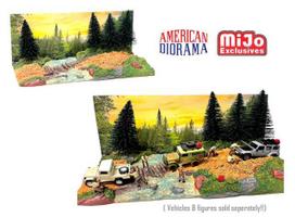 PRE-ORD3R American Diorama Priedų rinkinys Overland Off Road Diorama (Car Not Included !!)