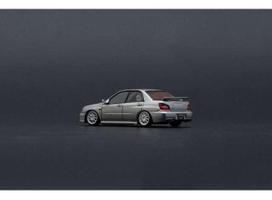 PRE-ORD3R BM Creations Modeliukas 2001 Subaru Impreza WRX RHD with Extra Wheels, silver
