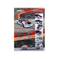 Inno64 Modeliukas Toyota Levin AE86 #86 *Inazuma WORX Pandem/Rocket Bunny*, white/black/orange/red