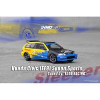 Inno64 Modeliukas Honda Civic (EF9) Spoom Livery Tuned by *Tods Racing Japan*, yellow/blue