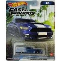 Hot Wheels Premium Modeliukas Custom Mustang Blue Fast & Furious
