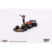 Mini GT Modeliukas 2022 Oracle Red Bull Racing RB18 #11 Sergio Perez Winner Monaco Grand Prix, blue/yellow/red