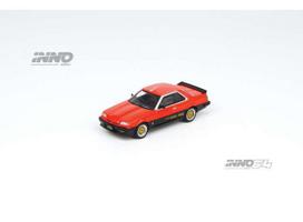 Inno64 Modeliukas Nissan Skyline 2000 Turbo RS-X (DR30), red/black with gold rims