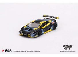 Mini GT Modeliukas 2022 Lamborghini Huracan GT3 EVO #4 3rd Place Macau GP Macau GT Cup, black/yellow