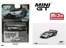PRE-ORD3R Mini GT Modeliukas Bugatti Vision Gran Turismo, silver/black