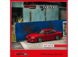 Tarmac Works Modeliukas Vertex Nissan Silvia S13, red metallic