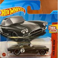 Hot Wheels Modeliukas 1962 Corvette gray short card #216