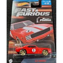 Hot Wheels Modeliukas 69 CAMARO red fast and furious (yra sandėlyje)