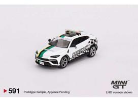 Mini GT Modeliukas 2022 Lamborghini Urus Macau GP Official Safety Car, white/green (Right Hand Drive)