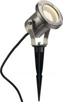 Outdoor luminaire NAUTILUS SPIKE, Stainless steel, GU10, max. 35W, incl. 1.5m lead with plug 229740 | 4024163137195