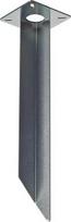 Earth spike for GRAFIT SL, RUSTY SLOT and LOGS40/70, galvanised steel, length 48cm 231230 | 4024163100199