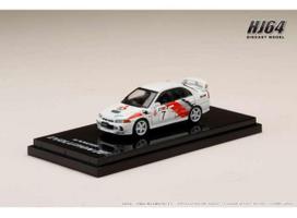 PRE-ORD3R Hobby Japan Modeliukas Mitsubishi Lancer GRS Evolution #7 IV GR.A Rally Graphic, scortia white