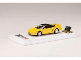 PRE-ORD3R Hobby Japan Modeliukas 1994 Honda NSX (NA1) with Engine Display Model Type R 30th Anniversary, indy yellow pearl