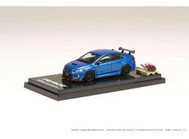 PRE-ORD3R Hobby Japan Modeliukas 2018 Subaru WRX STi RA-R Full option With EJ20 Balanced Boxter Engine Display Model, WR blue pearl