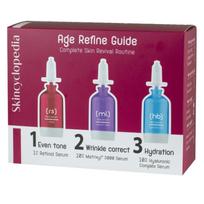 Skincyclopedia veido serumų nuo senėjimo rinkinys, 3 x 15 ml